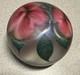 Vintage DAVID LOTTON STUDIO ART GLASS Two Pink Flowers SIGNED/DATED 1983 bin 5
