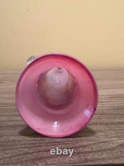 Vintage Erotic Murano Style Art Glass Sculpture Hand Painted Pink Opaline 13