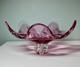 Vintage Extra Large 14 Pink Art Glass Centerpiece Bowl Josef Hospodka Chribska