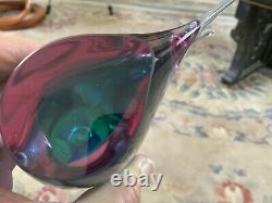 Vintage F M Konstglas Sweden 4 COL SOMMERSO Glass BIRD Paperweight Ornament