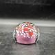 Vintage Handmade Art Glass Paperweight Heart Pink Signed B. P. 89 3.5