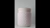 Vintage Hobnail Milk Glass Jar Pink Tone Mason Style Jar