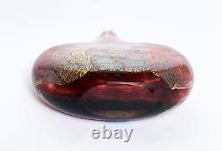 Vintage Isle Of Wight Azurene Lollipop Studio Art Glass Vase Michael Harris