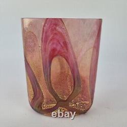 Vintage Isle Of Wight Azurene Pink Vase 12cm High