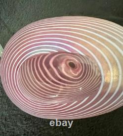Vintage Kosta Boda Sweden Aphrodite Pink Art Glass Bud Vase by Bertil Vallien
