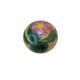 Vintage Lamponi Mexico Art Glass Paperweight Cactus Flower Orb
