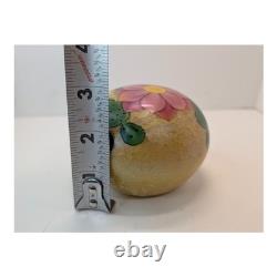 Vintage Lamponi Mexico Art Glass Paperweight Cactus Flower Orb