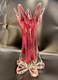 Vintage Large 12 Josef Hospodka for Chribska Ruby Art Glass Vase Excellent Con