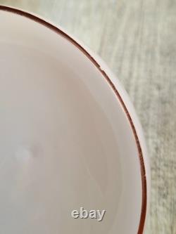 Vintage Large Opaline Pink Glass Lidded Powder Box Trinket Dish Art Deco Decor