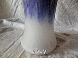 Vintage Large Vasart Pink & Blue Art Glass Vase Signed to Base