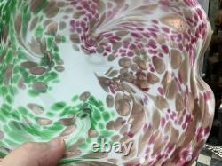 Vintage MURANO FRATELLI TOSO Cased Art Glass Bowl Golden COPPER AVENTURINE 8.5