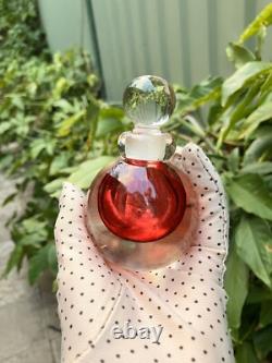 Vintage MURANO Perfume Bottle PINK Art Glass Italy Sommerso 2 Avail Att Onesto