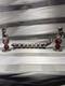 Vintage Menorah Chanukah Sterling Pink Art Glass Jewish Beautiful