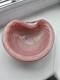 Vintage Murano Alfredo Barbini Pink, Gold Bullicante Art Glass Bowl C1960's