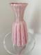 Vintage Murano Art Glass Alfredo Barbini Pink Gold Controlled Bubble Large Vase