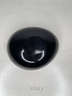 Vintage Murano Art Glass Pink & Black Cased Ashtray/Trinket Dish Biomorphic MCM