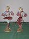 Vintage Murano Art Glass Pink Figurine Dancers