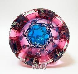 Vintage Murano Art Glass Vase Stunning MID Century Modern MCM Italian Designer