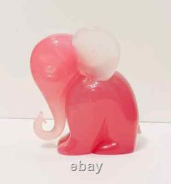 Vintage Murano Glass A Seguso Pink Elephant 2 Labels Excellent Rare