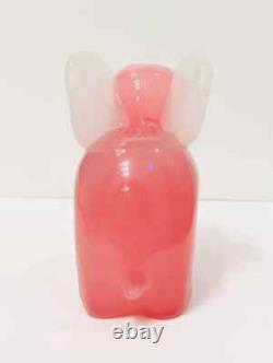 Vintage Murano Glass A Seguso Pink Elephant 2 Labels Excellent Rare