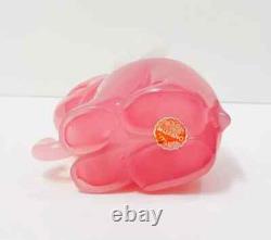 Vintage Murano Glass A Seguso Pink Elephant 2 Labels Excellent Rare