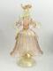 Vintage Murano Italian Art Glass P Ink & Aventurine Figurine C. 1960