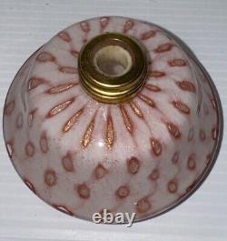 Vintage Murano Italian Art Glass pink Gold Flecks Perfume Bottle 4 Pink