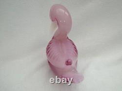 Vintage Murano Large Alabastro Glass Sea Bird Pelican Pink 2.084 Kilos