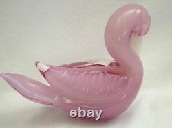Vintage Murano Large Alabastro Glass Sea Bird Pelican Pink 2.084 Kilos