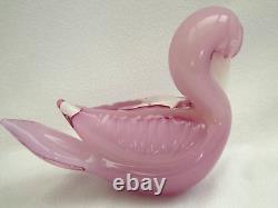 Vintage Murano Large Alabastro Glass Sea Bird Pelican Pink 2.084 Kilos