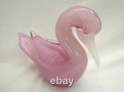 Vintage Murano Large Alabastro Glass Sea Bird Pelican Pink 2.084 Kilos
