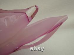 Vintage Murano Large Alabastro Glass Sea Bird Pelican Pink 2.084 Kilos