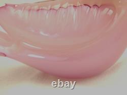 Vintage Murano Large Alabastro Glass Sea Bird Pelican Pink 2.084 Kilos