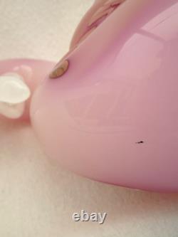 Vintage Murano Large Alabastro Glass Sea Bird Pelican Pink 2.084 Kilos