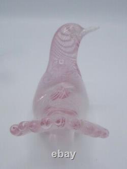 Vintage Murano Oggetti Italian Latticino Dove Art Glass Sculpture 6.5
