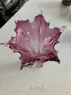 Vintage Murano Pink Vase