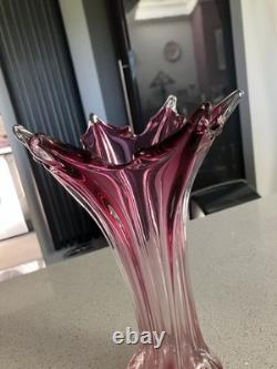 Vintage Murano Pink Vase