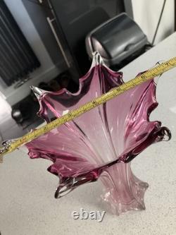 Vintage Murano Pink Vase