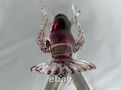 Vintage Murano Renato Anatra art glass lovebird figurines