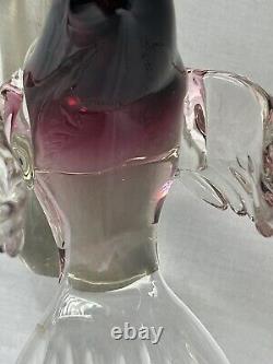 Vintage Murano Renato Anatra art glass lovebird figurines