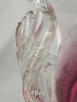Vintage Murano Renato Anatra art glass lovebird figurines