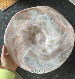 Vintage Murano Style Art Glass Plate w 39 38 cm