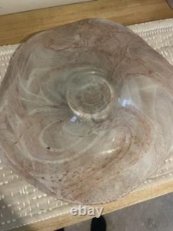 Vintage Murano Style Art Glass Plate w 39 38 cm