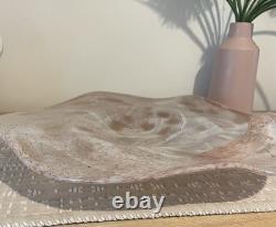 Vintage Murano Style Art Glass Plate w 39 38 cm