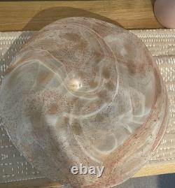 Vintage Murano Style Art Glass Plate w 39 38 cm