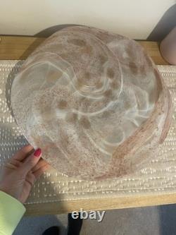 Vintage Murano Style Art Glass Plate w 39 38 cm