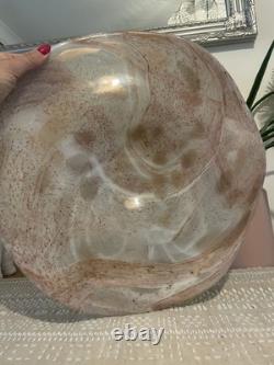 Vintage Murano Style Art Glass Plate w 39 38 cm