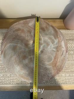 Vintage Murano Style Art Glass Plate w 39 38 cm