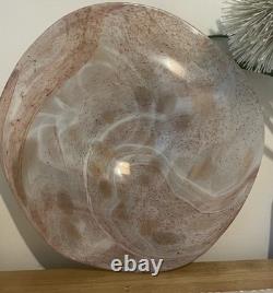 Vintage Murano Style Art Glass Plate w 39 38 cm