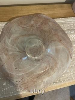 Vintage Murano Style Art Glass Plate w 39 38 cm